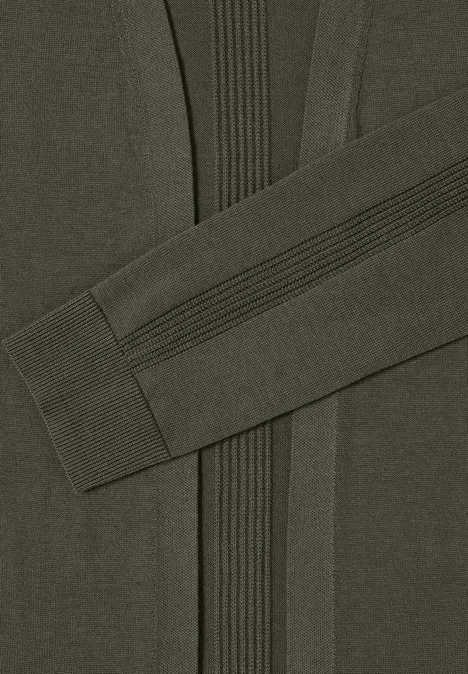 Lang basisvest khaki Lang basisvest khaki