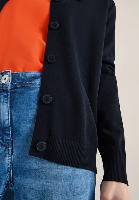 Cardigan de base universal blue