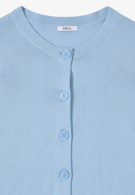 Cardigan de base light sky blue