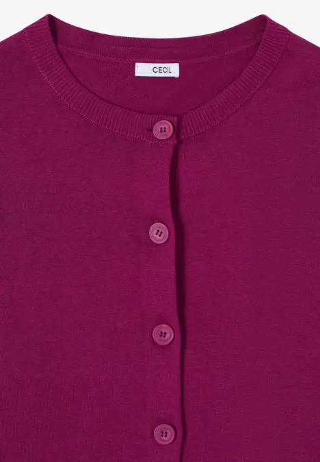 Cardigan de base magenta purple