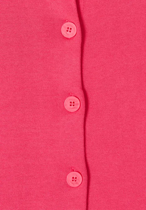 Basic Cardigan geranium red