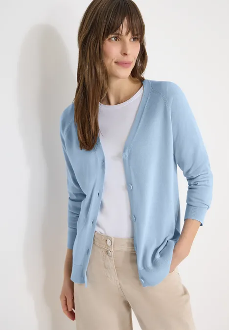 Basic Cardigan light sky blue