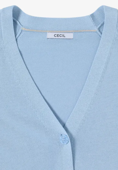 Basic Cardigan light sky blue