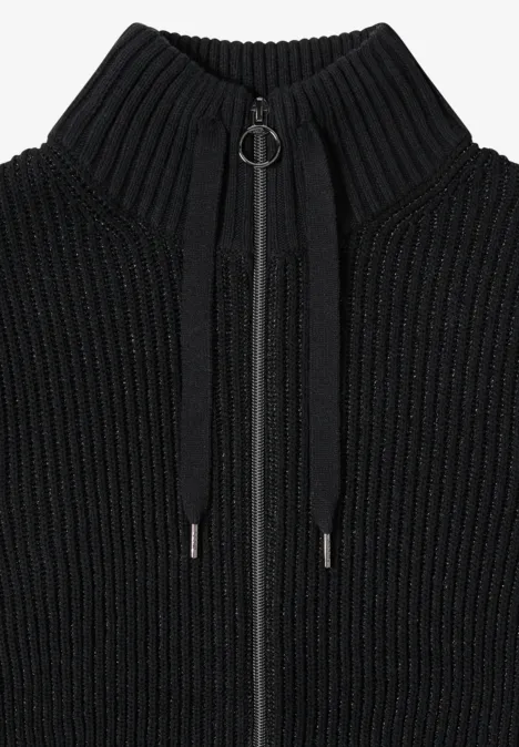 Gilet structuré avec fermeture éclair Black Gilet structuré avec fermeture éclair Black