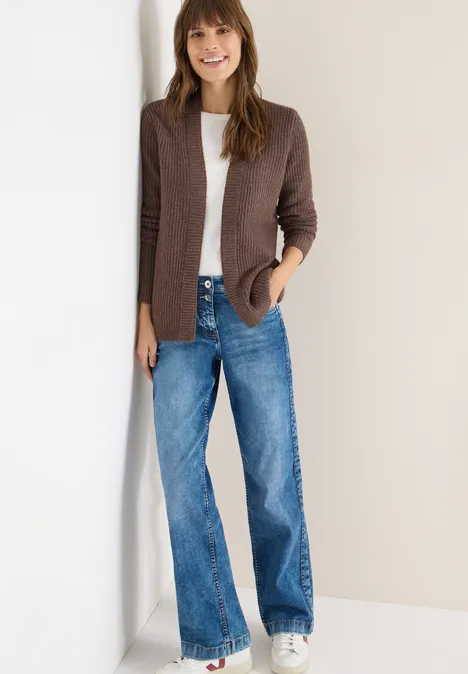 Cardigan mit Struktur mushroom taupe melange Cardigan mit Struktur mushroom taupe melange