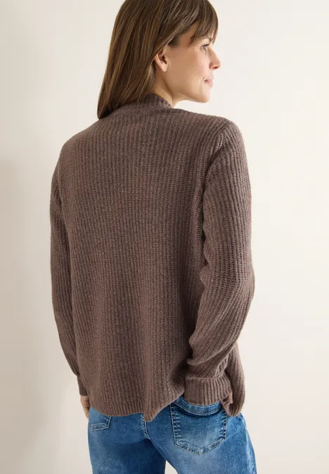 Cardigan mit Struktur mushroom taupe melange Cardigan mit Struktur mushroom taupe melange