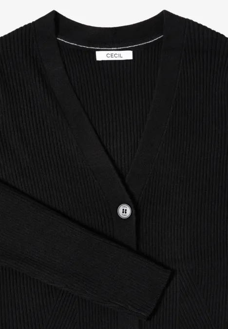 Kardigan w prążki Black