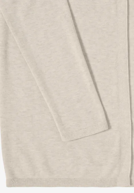 Basic Cardigan egg beige melange