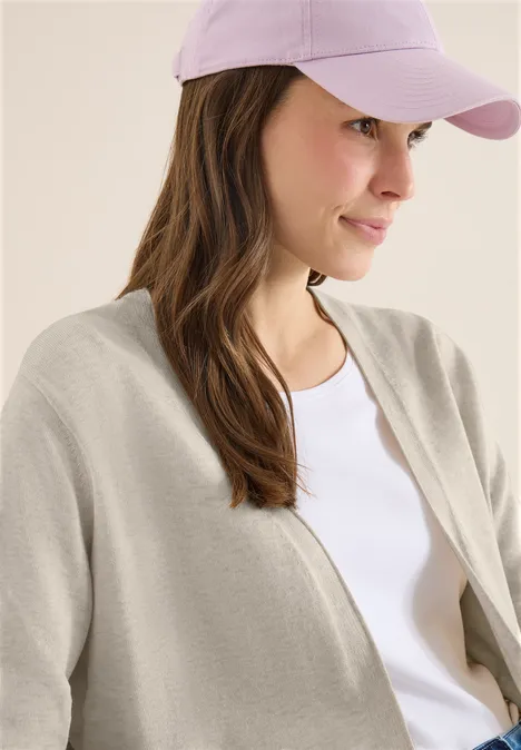 Basic Cardigan egg beige melange