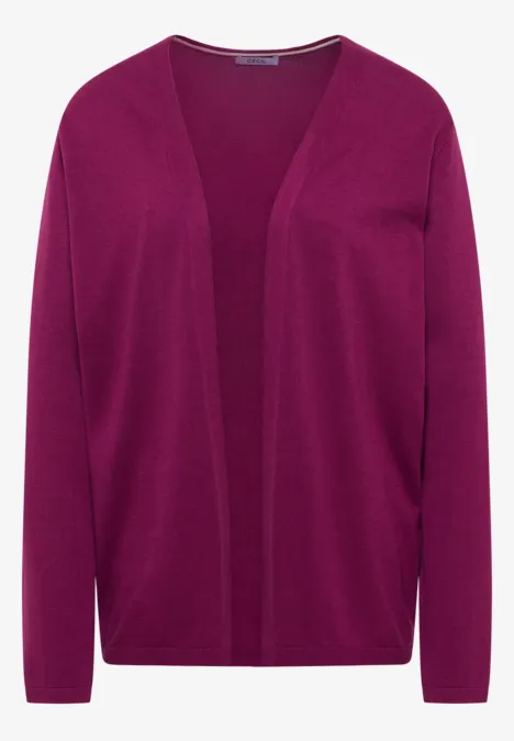 Basic Cardigan magenta purple