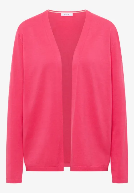 Kardigan Basic geranium red