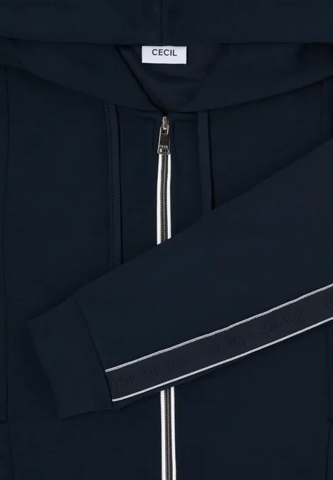 Gallonstreifen Sweatjacke universal blue