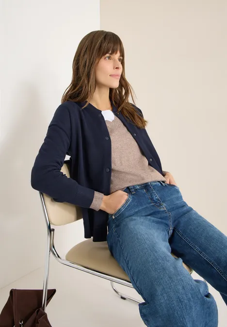 Cardigan collège cosy universal blue