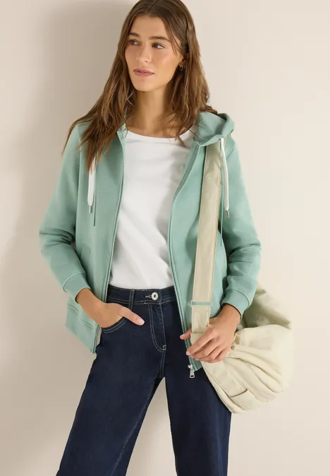 Hoodie Jacke smoke salvia