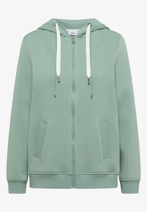 Hoodie Jacke smoke salvia