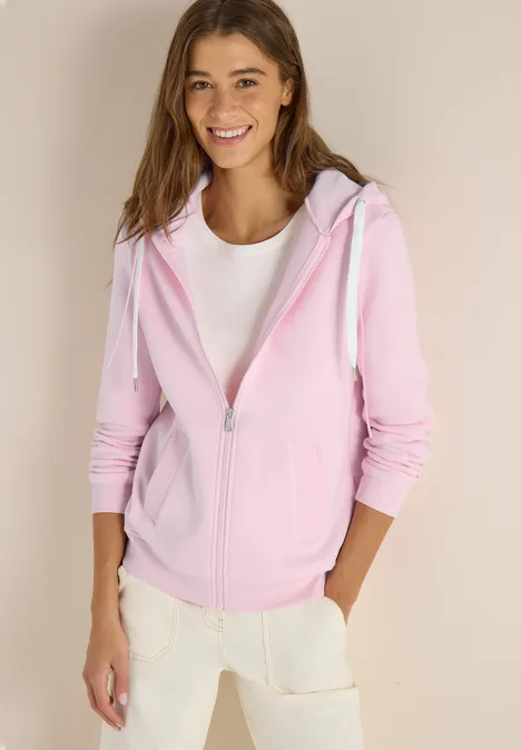 Hoodie Jacke light blush rose