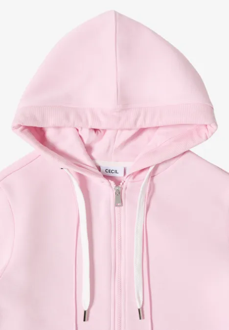 Hoodie Jacke light blush rose
