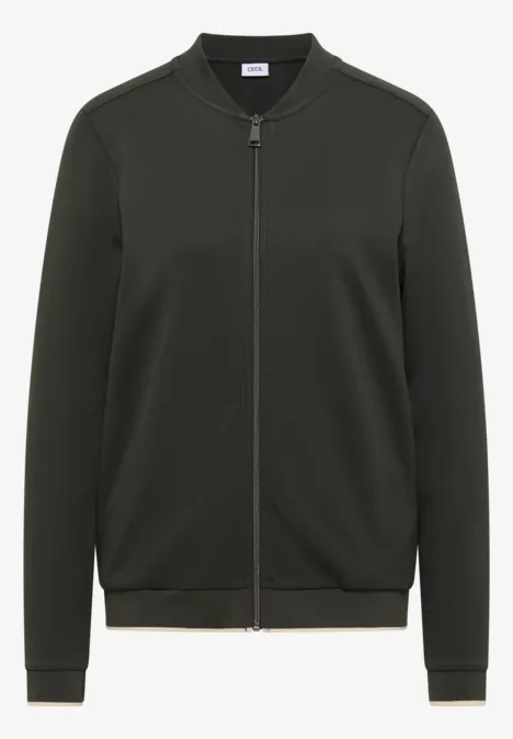 Blouson w jednolitym kolorze raw khaki