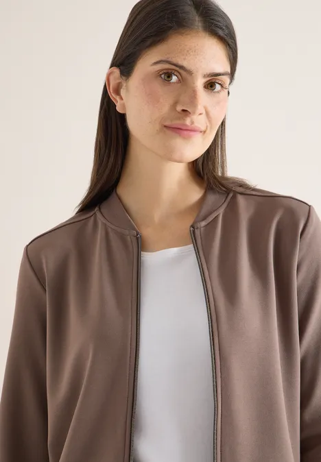 Blouson w jednolitym kolorze urban taupe