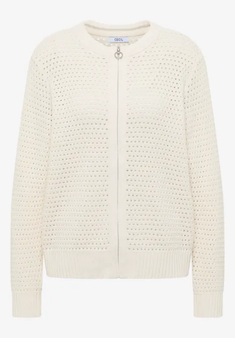 Gehaakt vest raw sand beige Gehaakt vest raw sand beige