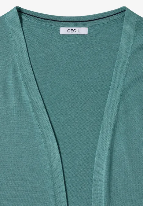 Groene V-hals trui met CECIL-label.