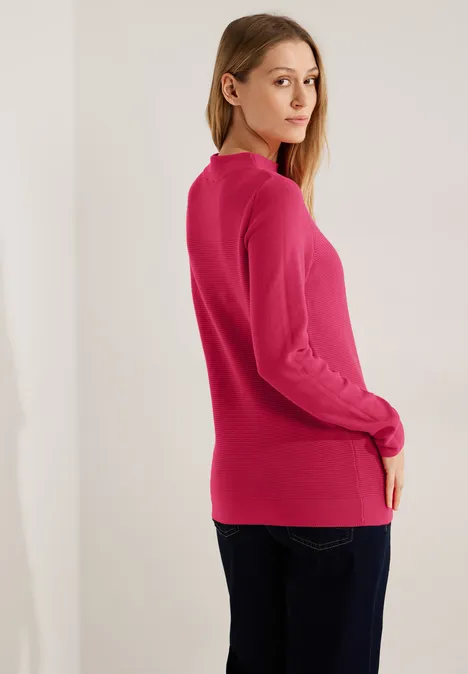Struktur Pullover cosy coral