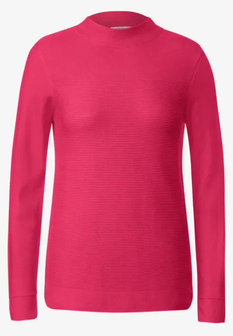 Struktur Pullover cosy coral
