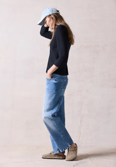 Strukturpullover universal blue
