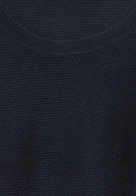 Strukturpullover universal blue