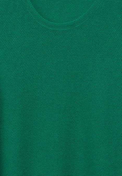 Strukturpullover malachite green