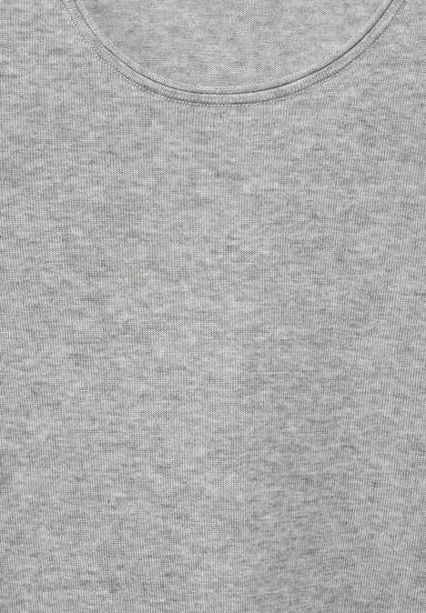 Feinstrickpullover chalk grey melange