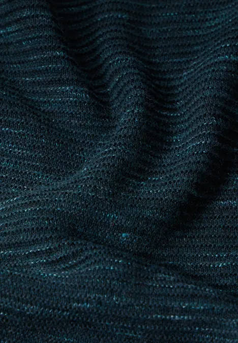 Strukturpullover heather fir green melange