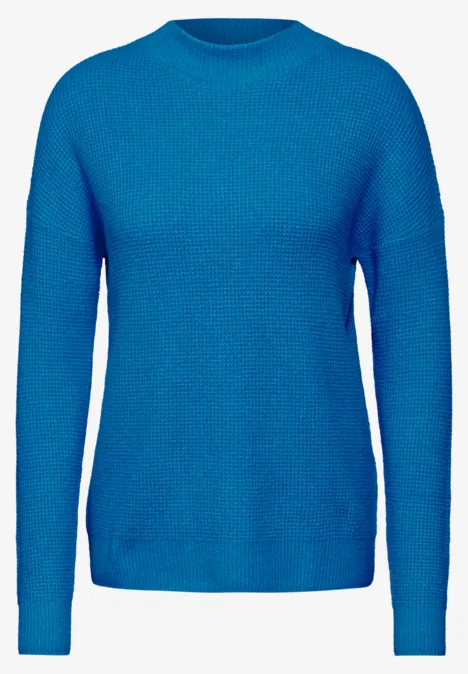 Strukturpullover dynamic aqua melange