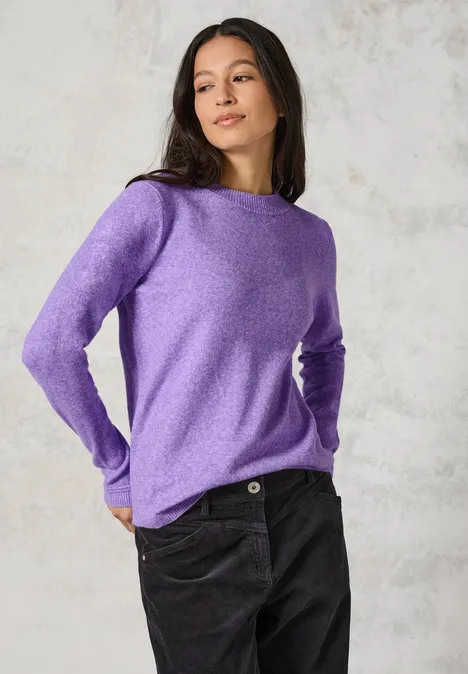 Kuscheliger Pullover wild lilac melange