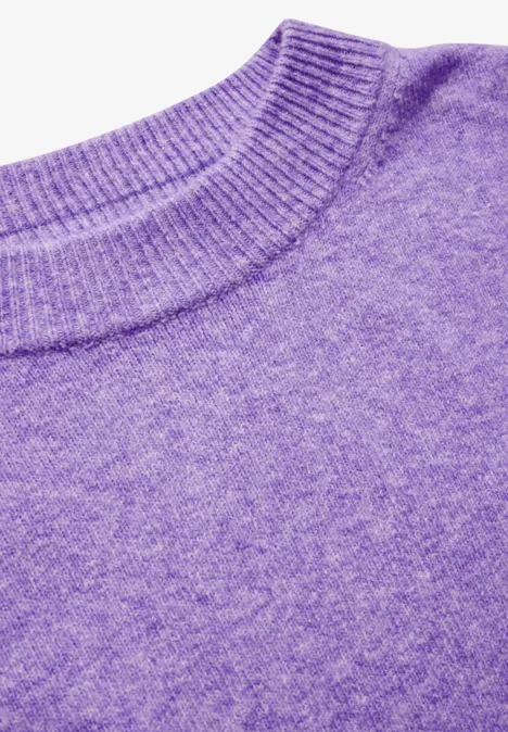 Kuscheliger Pullover wild lilac melange