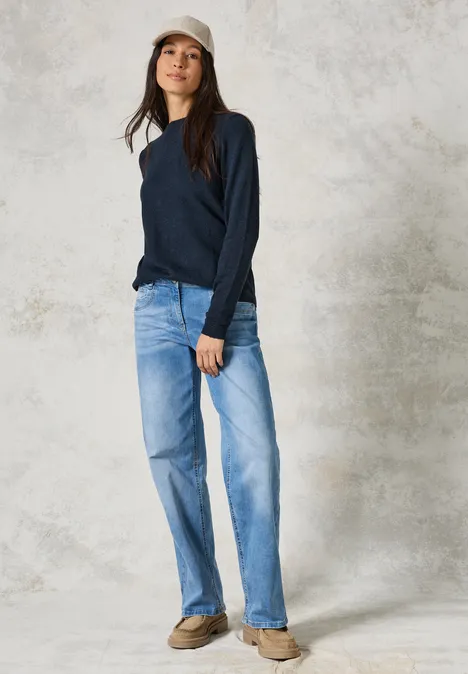 Kuscheliger Pullover deep petrol melange