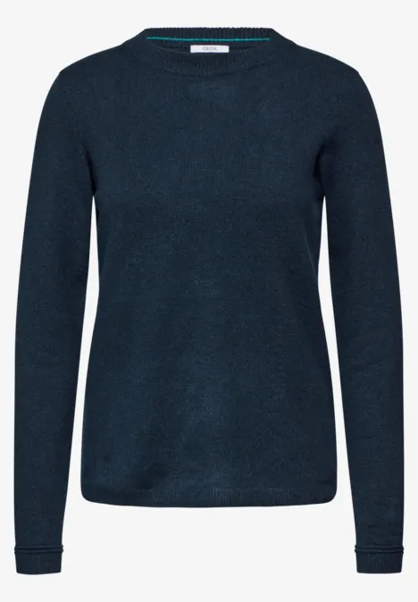 Kuscheliger Pullover deep petrol melange