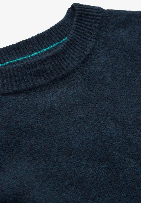 Kuscheliger Pullover deep petrol melange