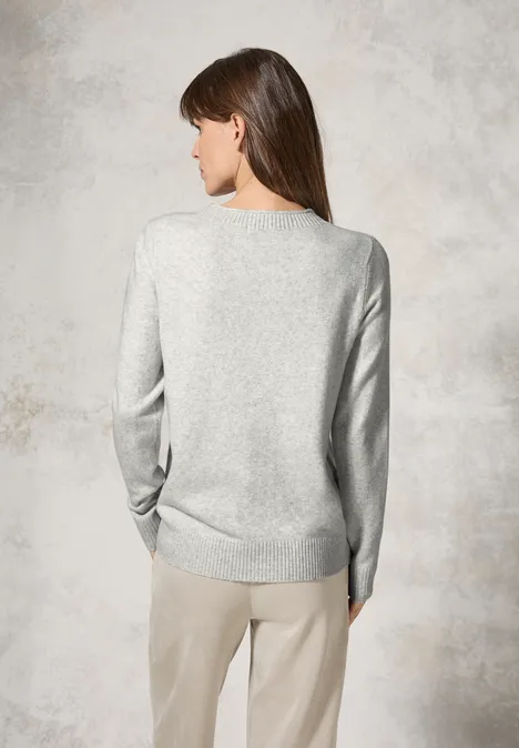 Kuscheliger Pullover soft silver melange
