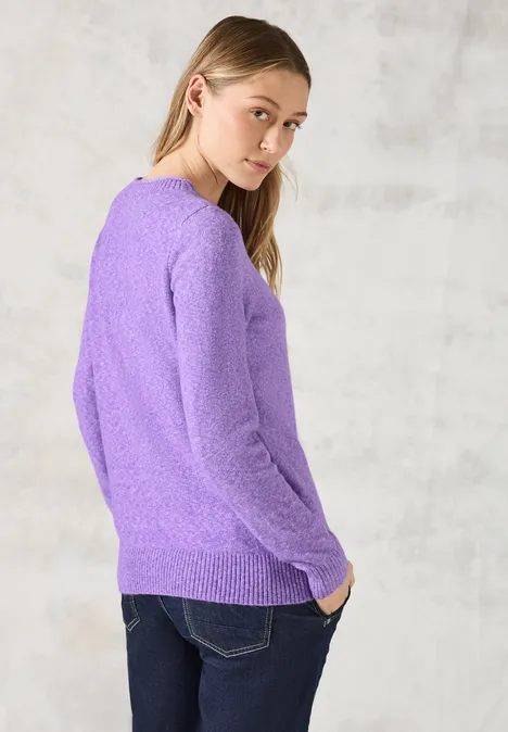 Kuscheliger Pullover wild lilac melange