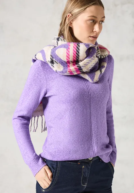 Kuscheliger Pullover wild lilac melange