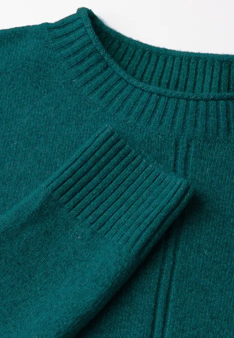 Kuscheliger Pullover petrol green melange