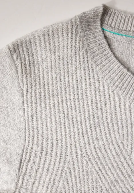 Softer Strukturpullover soft silver melange