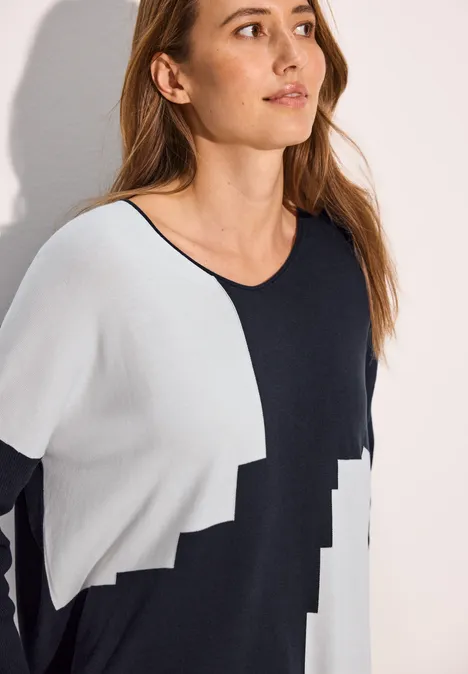 Oversize-Pullover universal blue