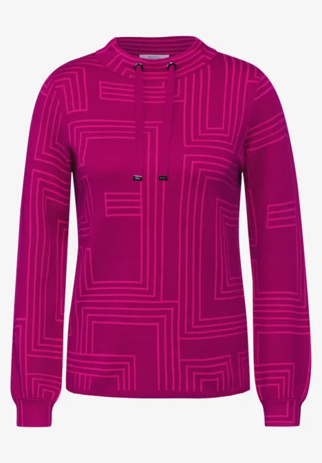 Pullover mit Turtleneck jewel pink