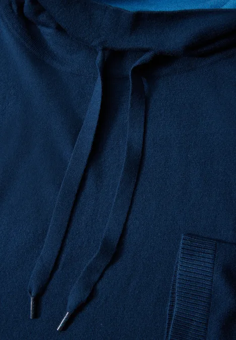 Oversize-Pullover oil blue