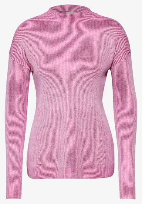 Pullover mit Turtleneck jewel pink