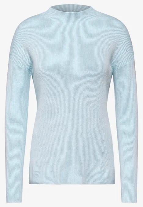 Pullover mit Turtleneck turquoise
