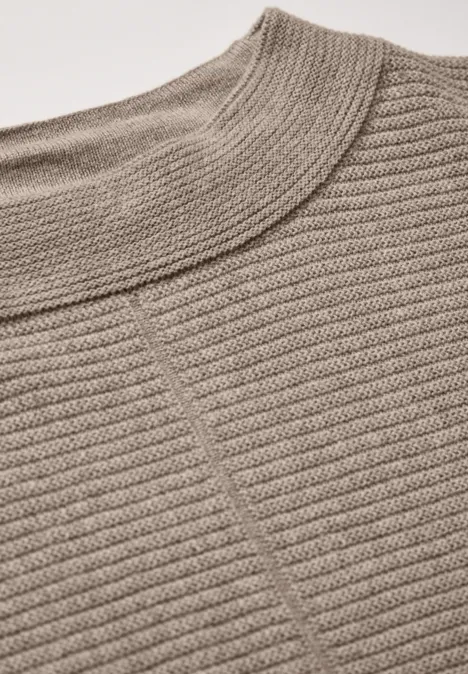 Strukturmix Dolman Pullover milky caramel melange