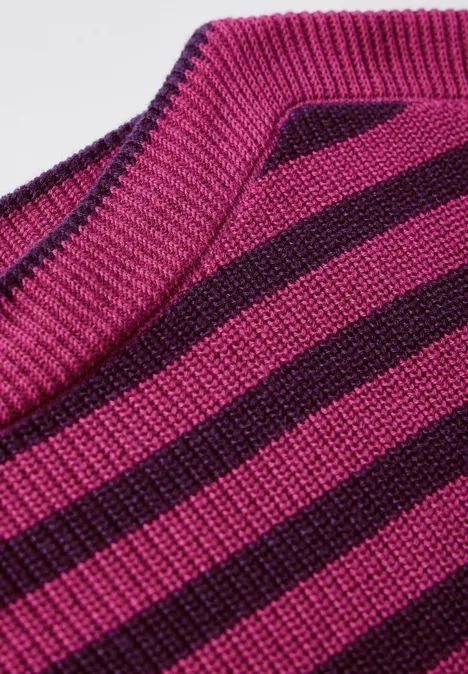 Gestreifter Pullover beloved berry